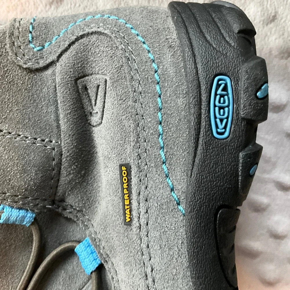 Keen‎ Kids Waterproof Gray Blue Winter Snow Boots Size 12